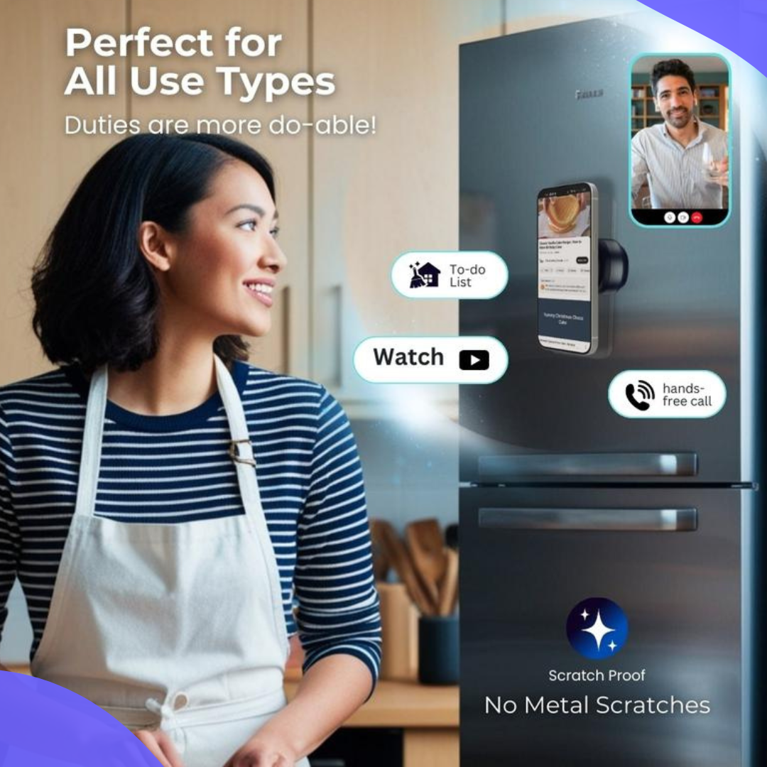 Novae Drop 2-in-1 Magnetic & Vacuum Phone Mount | Foldable Stand & Selfie Stick