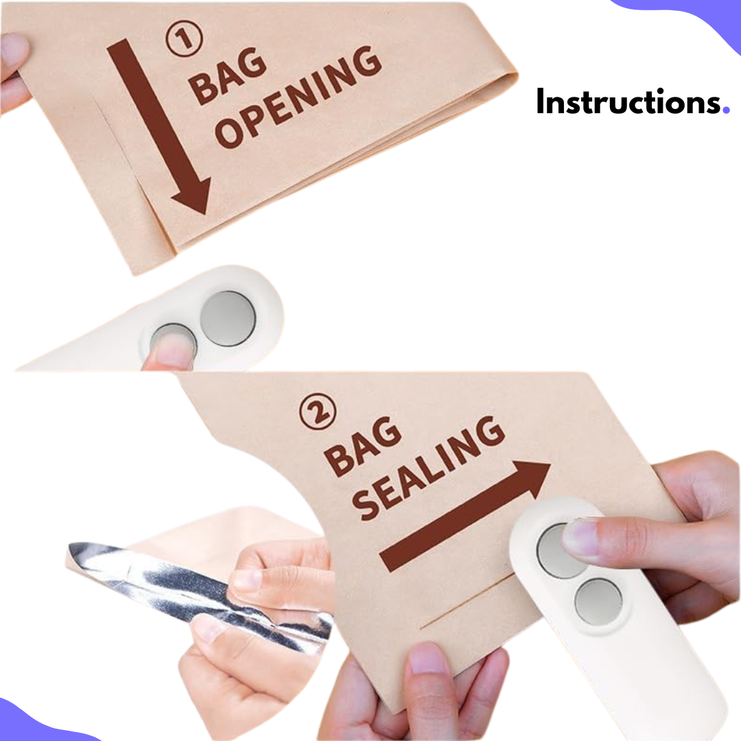 Novae Drop Smart 2-in-1 Mini Bag Sealer + Cutter
