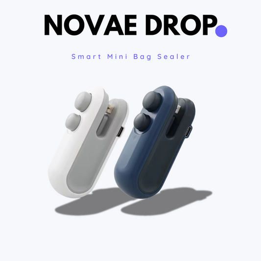 Novae Drop Smart 2-in-1 Mini Bag Sealer + Cutter