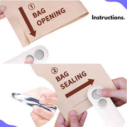 Novae Drop Smart 2-in-1 Mini Bag Sealer + Cutter