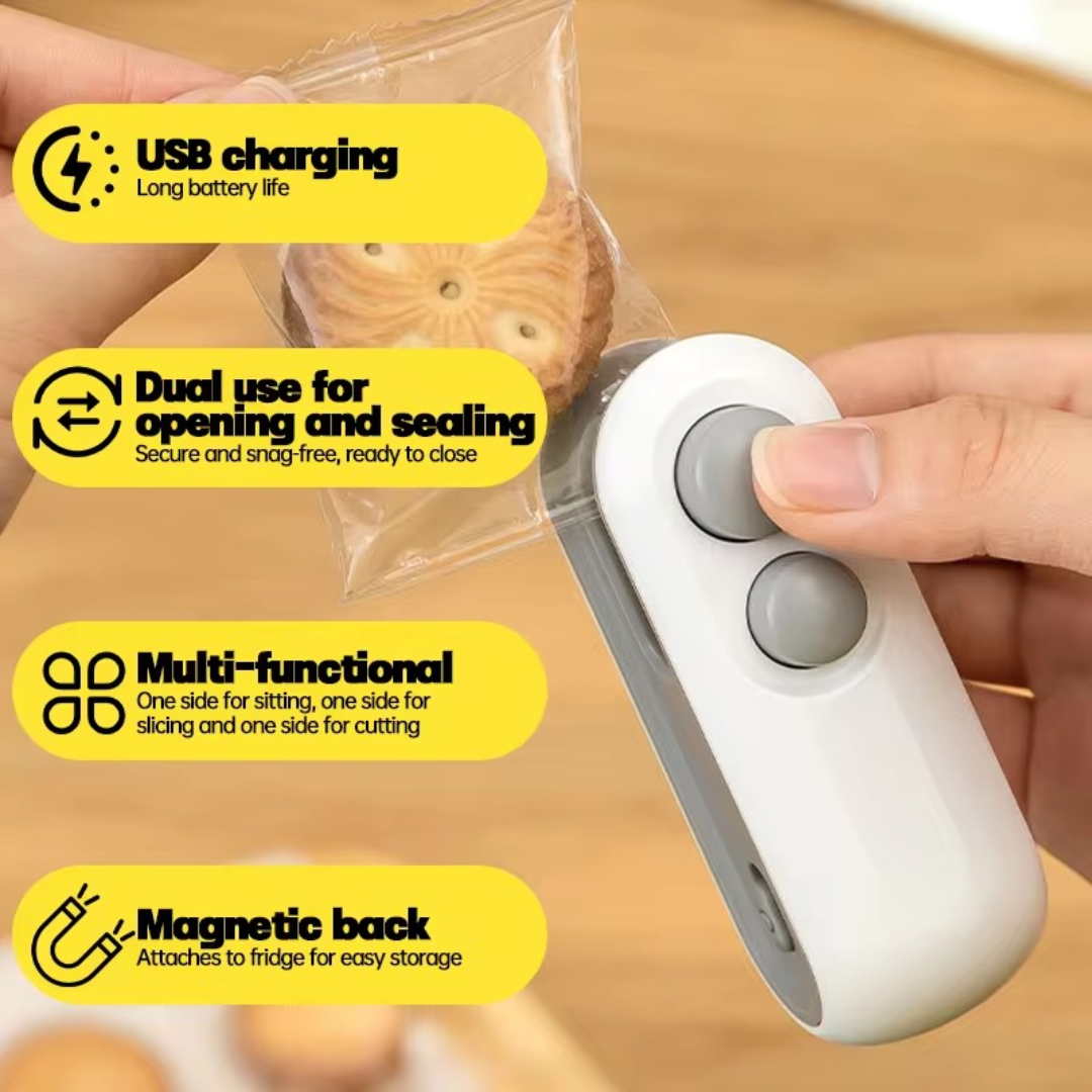 Novae Drop Smart 2-in-1 Mini Bag Sealer + Cutter