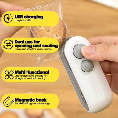 Novae Drop Smart 2-in-1 Mini Bag Sealer + Cutter